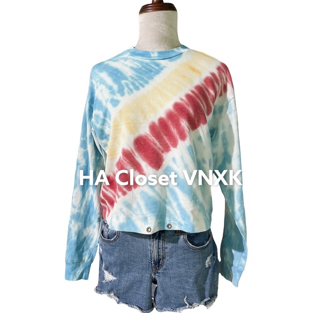 Áo Nỉ Sweater Loang Màu Xuất Dư