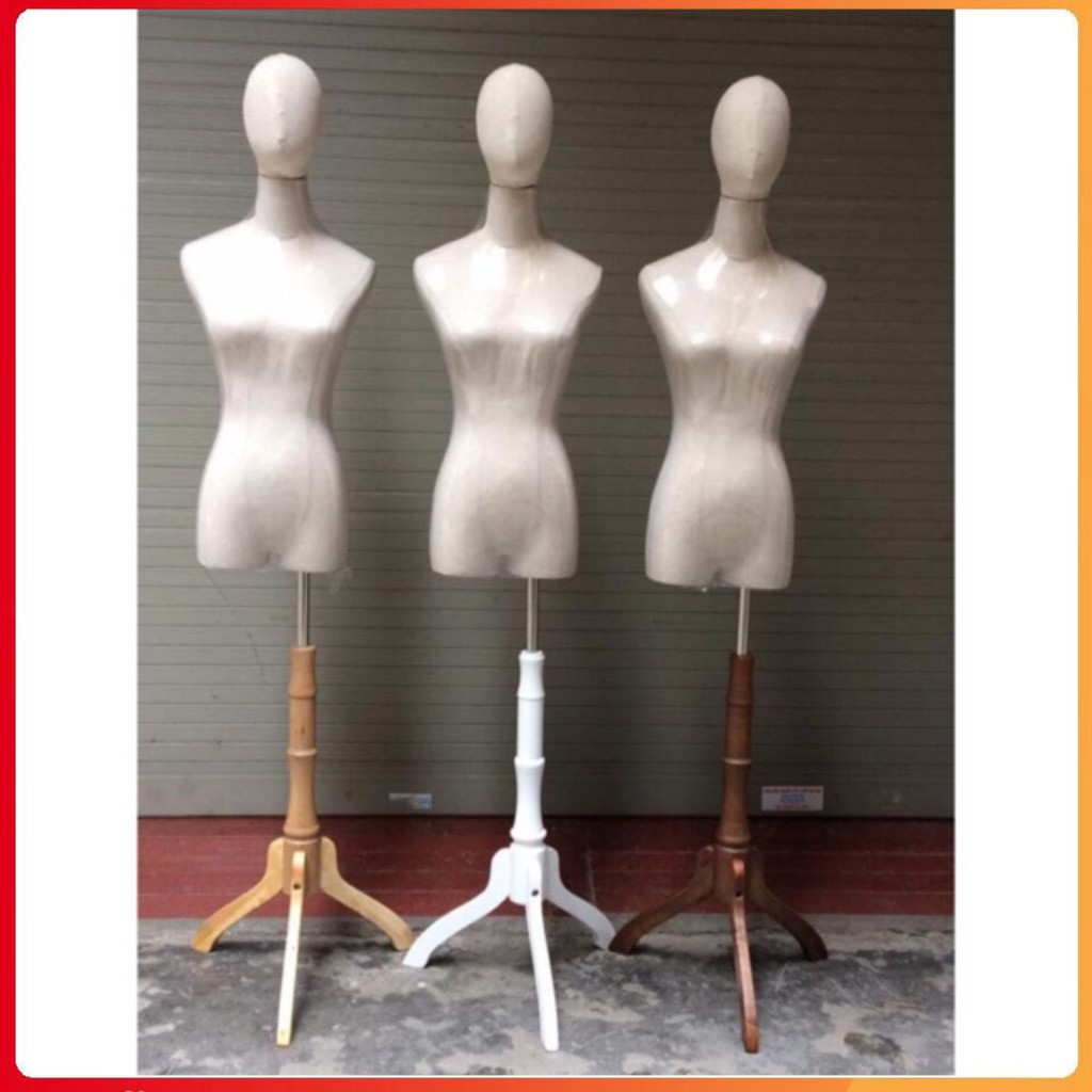 Manocanh nữ , manocanh không tay có đầu, 3 màu chân lựa chọn