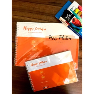 Sổ vẽ màu nước happy 250gsm a4 a5