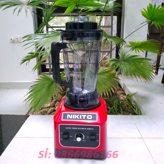 Máy Xay Sinh Tố Công Nghiệp NIKITO 4800W Nhật Bản chuyên dụng nhà hàng, khách sạn, quán coffee, xay đá, rau má,thịt cá..