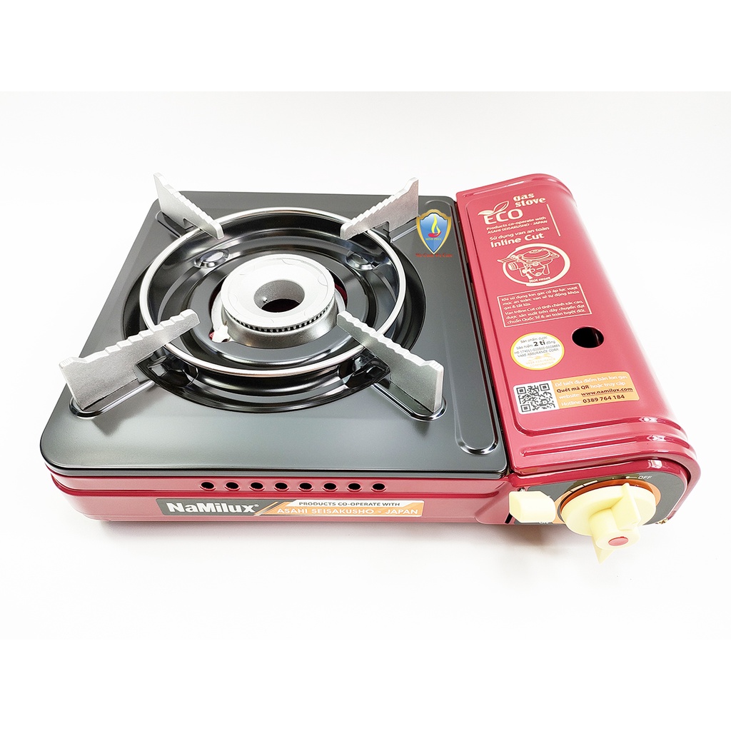 Bếp Ga Bếp Gas Mini Namilux 2S Chống Cháy Nổ PL-2021PF - Hàng Chính Hãng (Bảo Hành 12 Tháng) - HAPOS