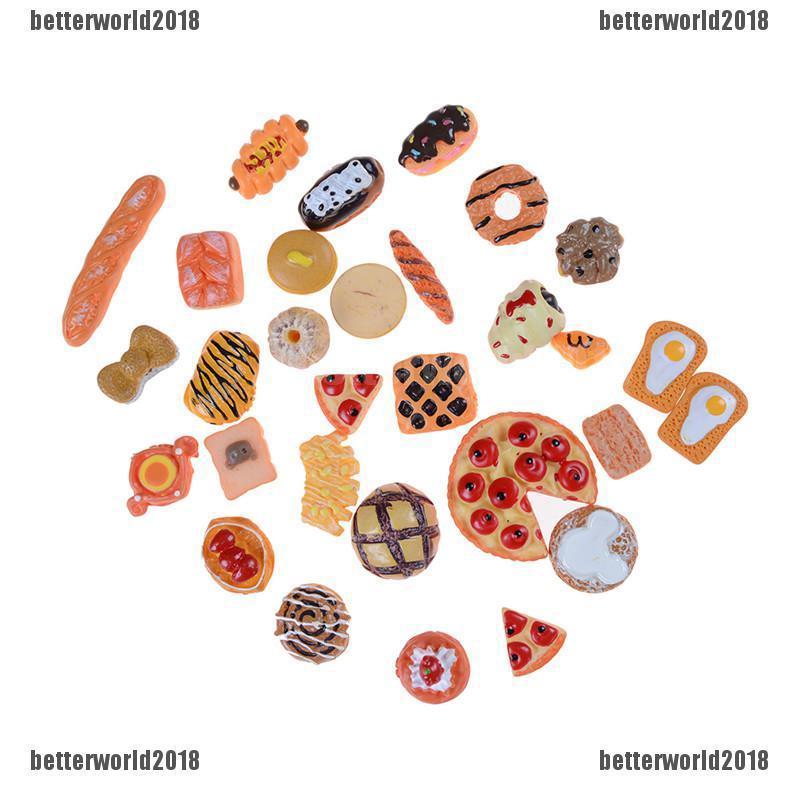 Bộ 10 Mô Hình Thức Ăn mini Trang Trí Nhà Búp Bê