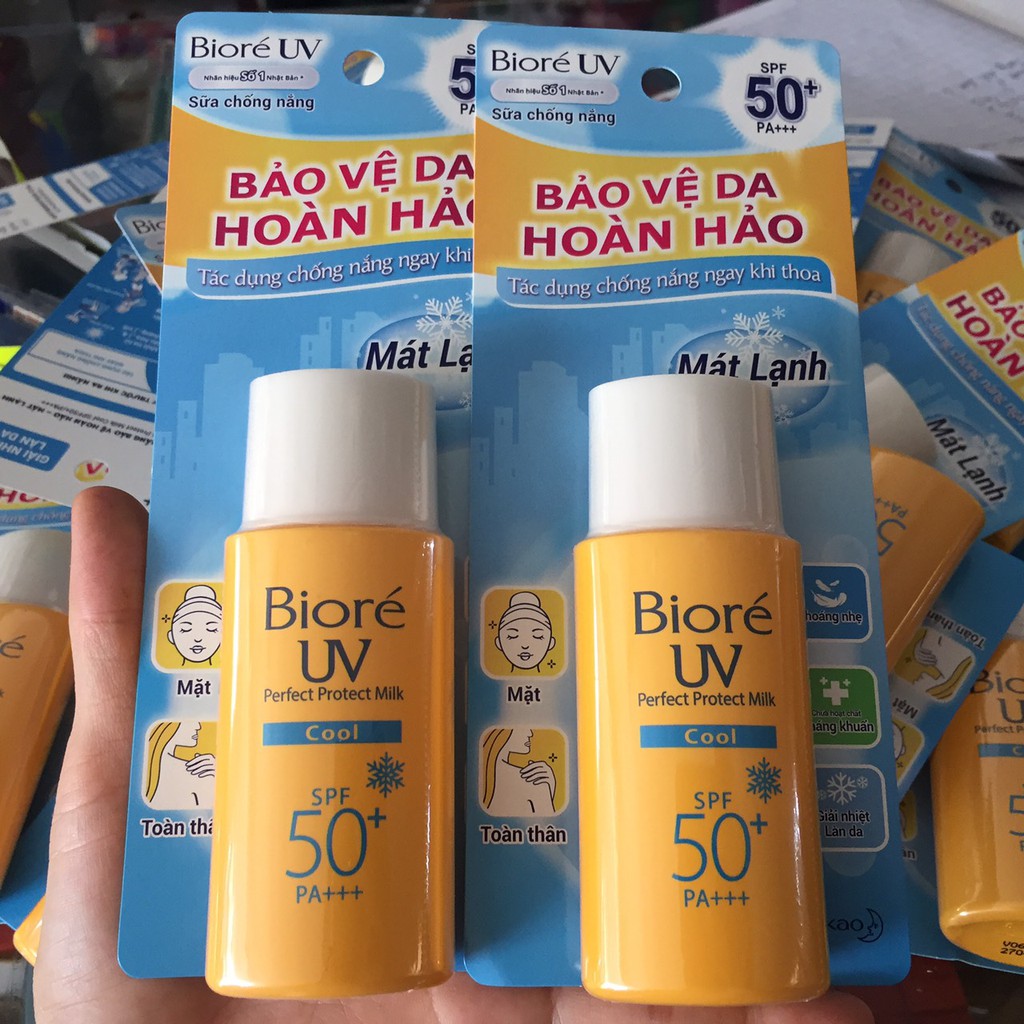 [ĐỦ 3 LOẠI] Sữa chống nắng Bảo Vệ Da Hoàn Hảo Biore 25ml