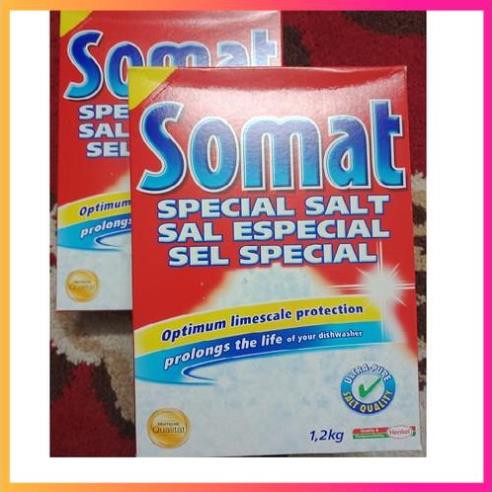 Muối rửa bát Somat 2.4kg làm mềm nước cho máy rửa chén bát