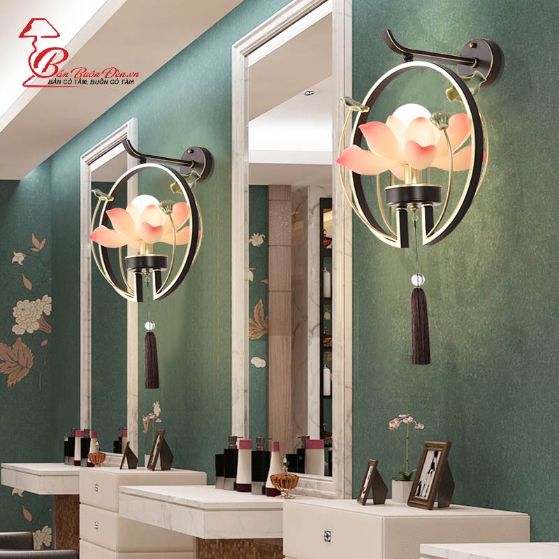 Đèn Gắn Tường Trang Trí GIÁ BUÔN Kiểu Dáng Hoa Sen Mang Phong Cách Hiện Đại Chất Liệu Thép Sơn Tĩnh Điện Cao Cấp
