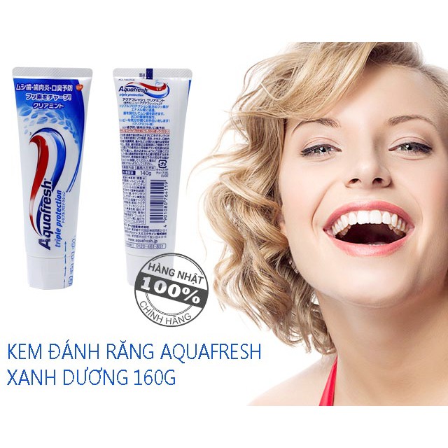 Kem đánh răng Aquafresh nội địa nhật 140g