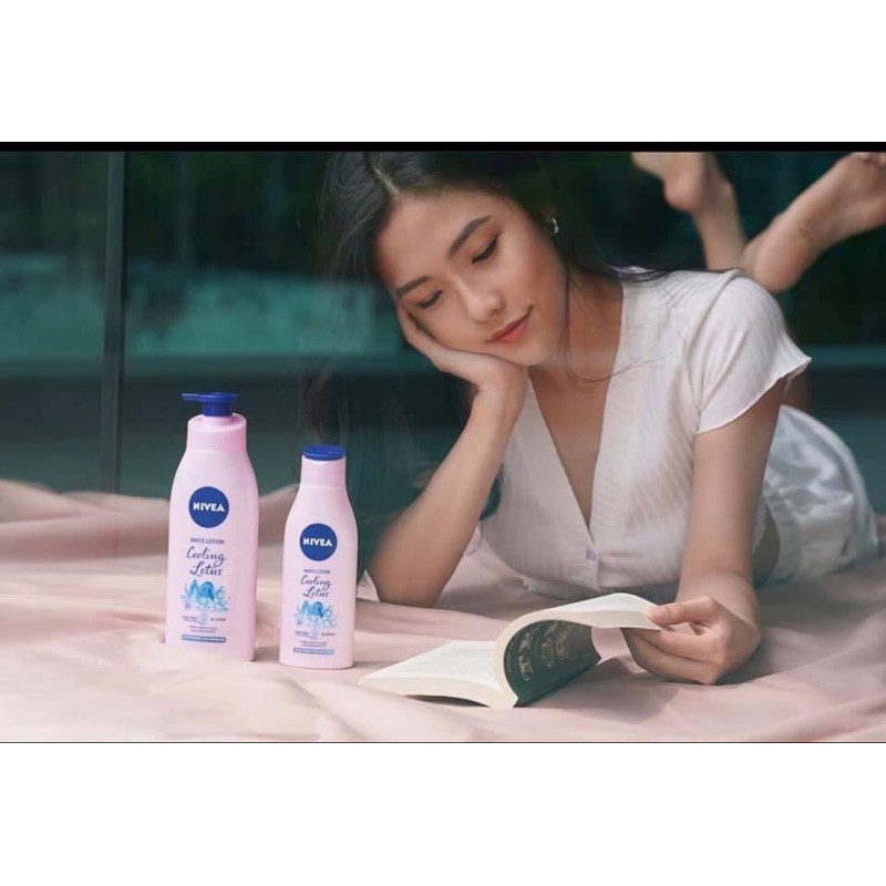 [Mã SKAMSALE8 giảm 10% đơn 200K] Sữa Dưỡng thể Nivea Extra White Lotion Cooling Lotus 525ml - Thái Lan