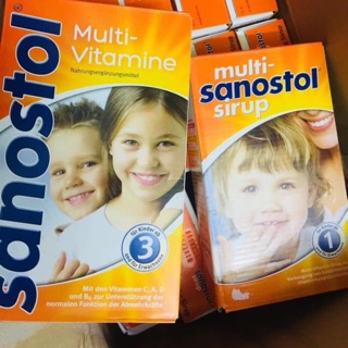COMBO SANOSTOL MULTI-VITAMIN SỐ 1 VÀ SỐ 3