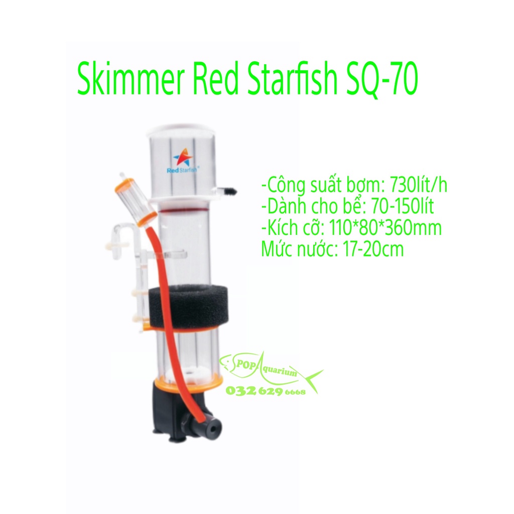 Máy tách bọt Skimmer Red Starfish MINI
