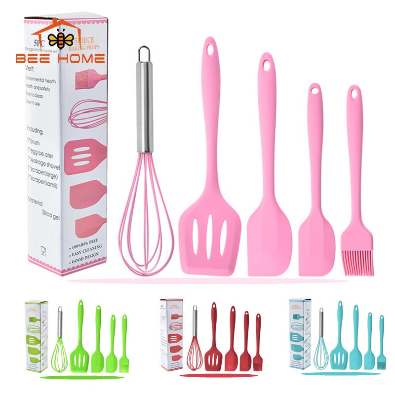 Bộ Dụng Cụ Nhà Bếp Chất Liệu Silicon Chống Dính _ BEEHOME