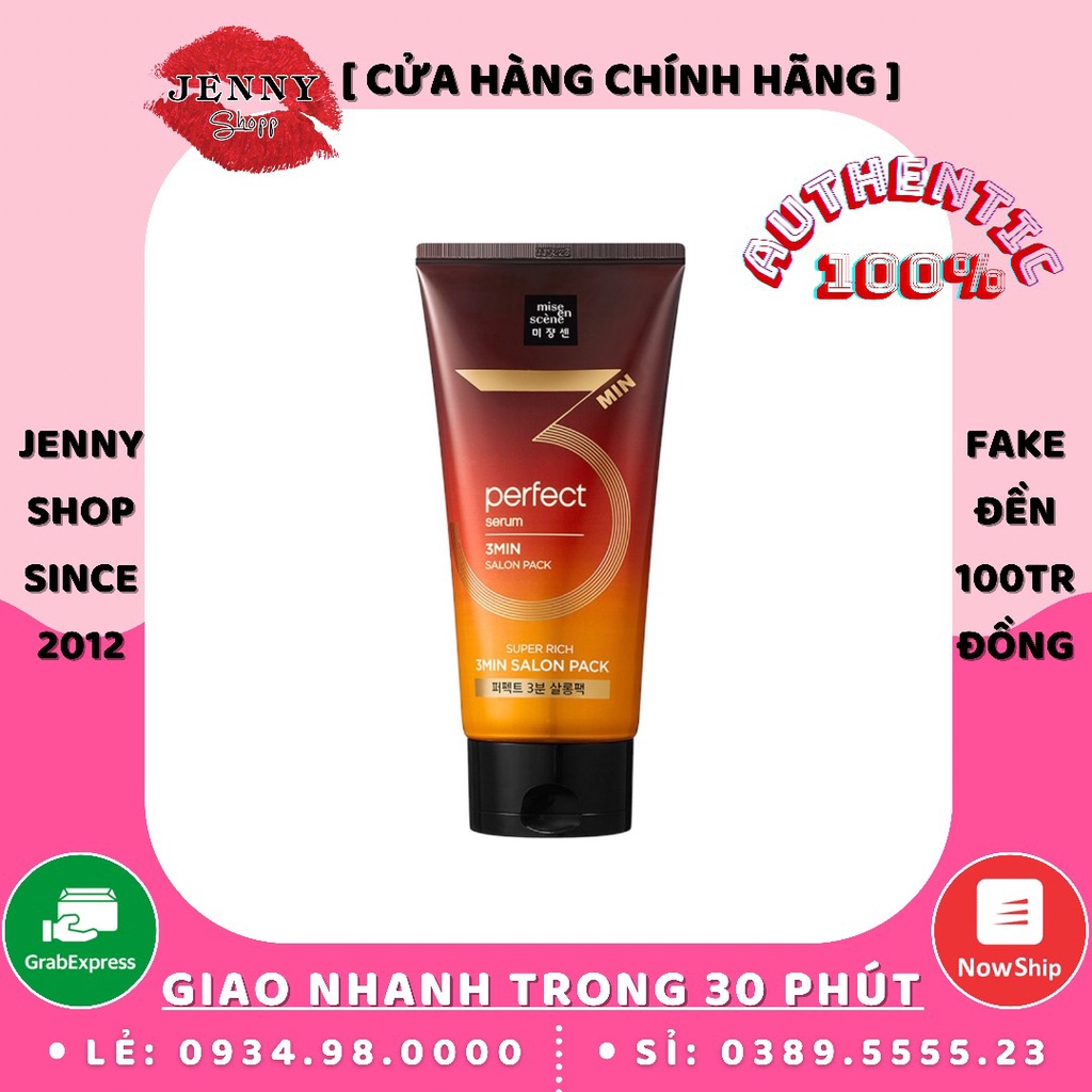 Kem Ủ Tóc Mise En Scene 3min Salon Pack 300ml