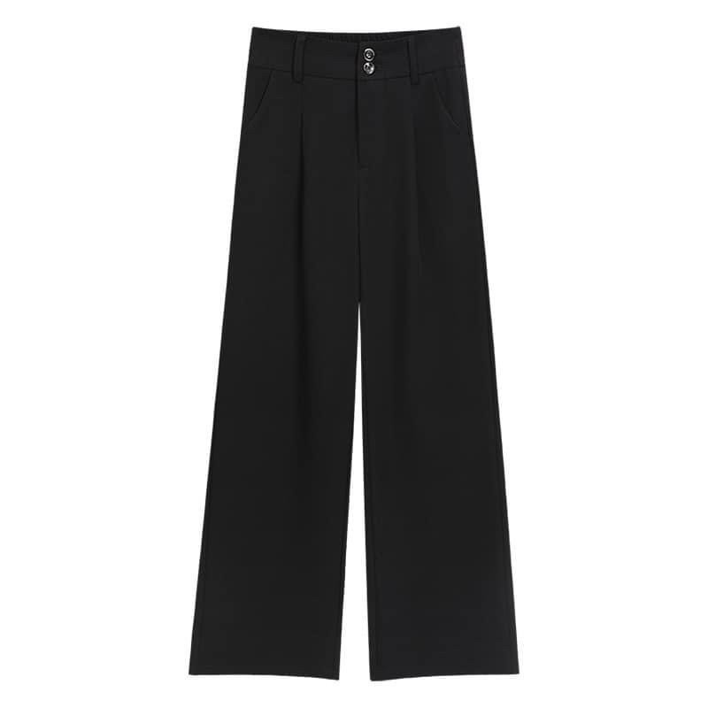 [RẺ VÔ ĐỊCH] Quần Ống Rộng 2 Cúc Cạp Cao 7cm Chất Tuyết Mưa | BigBuy360 - bigbuy360.vn