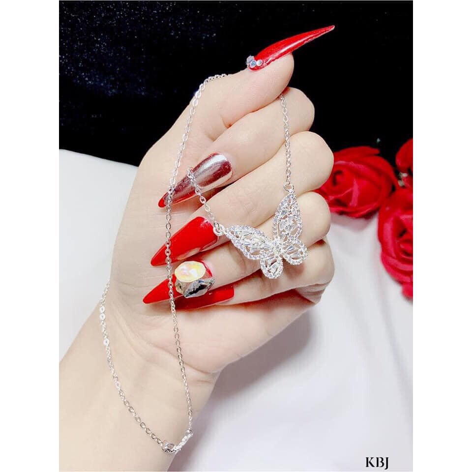 DÂY CHUYỀN NỮ BẠC TA - DC LIỀN MẶT BƯỚM XINH XẮN