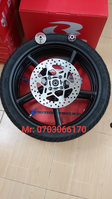 CẶP BÁNH MÂM 5 CÂY  RCB CHÍNH HÃNG 1.6 1.6, VỎ MICHELLIN kèm đĩa.