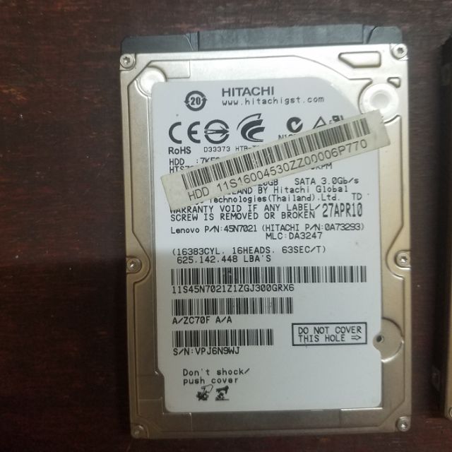 Ổ hdd laptop lỗi.