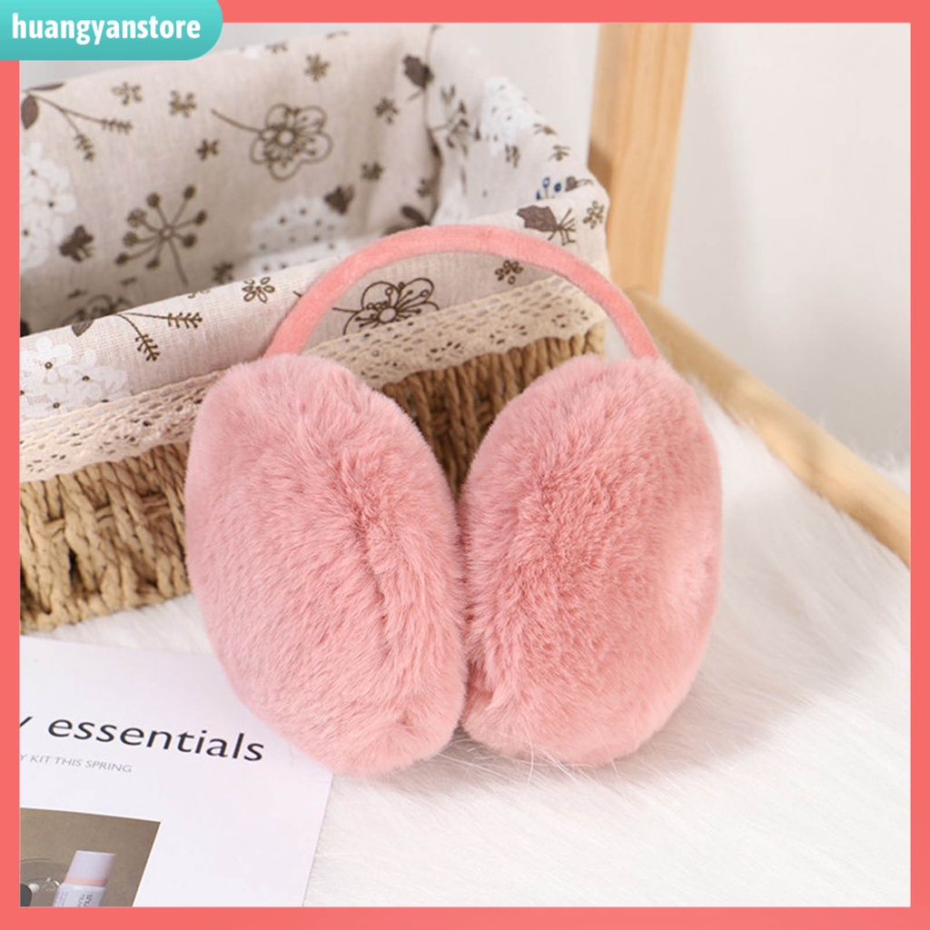 HY| Miếng bị tai màu trơn giữ ấm mùa đông tái sử dụng được