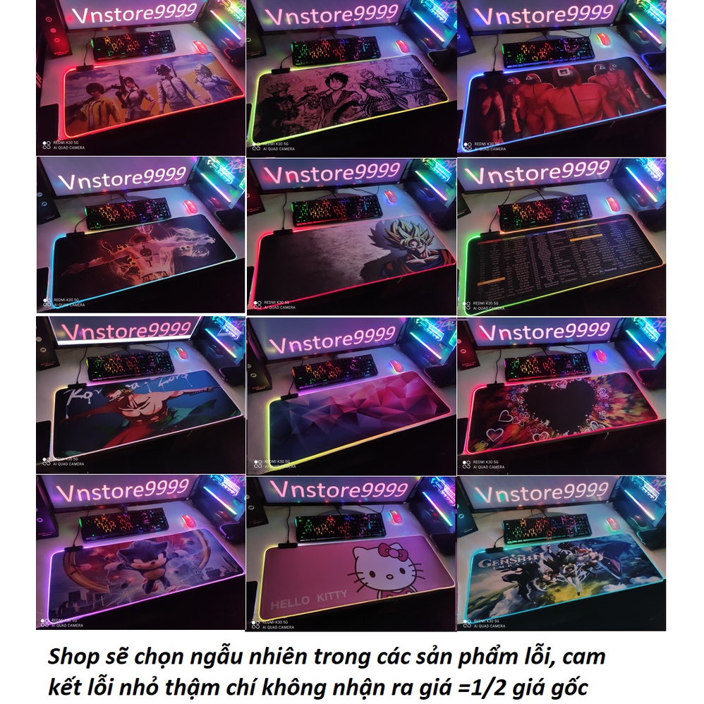 Lót chuột led rgb lỗi nhỏ New full box pad chuột cam kết lỗi nhỏ không ảnh hưởng đến quá trình sử dụng
