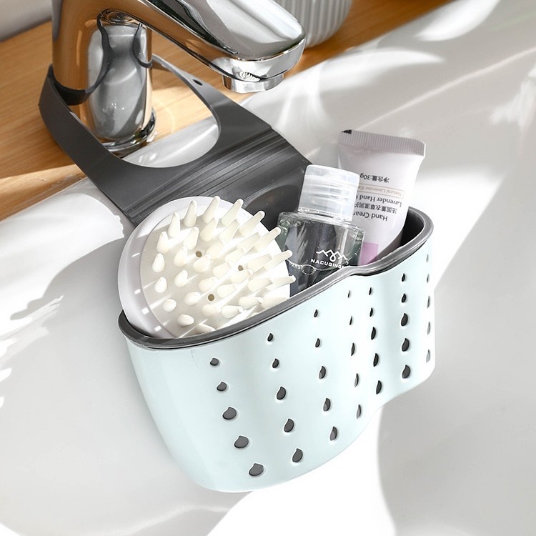 [Treo đa năng] Giỏ nhựa đựng đồ treo vòi rửa chén đa năng 2 lớp dày dặn cao cấp