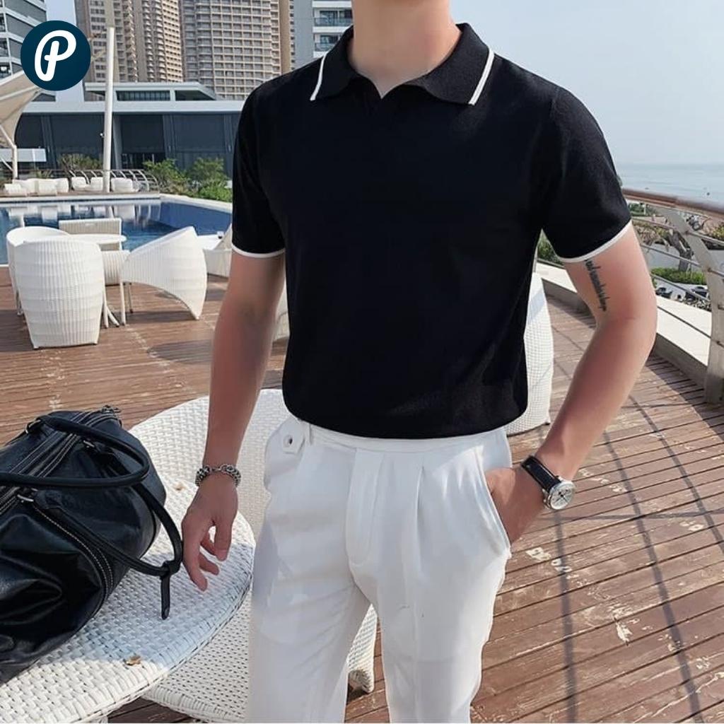 Áo Polo Nam Cổ Bẻ Rafic PoloPlesure Vải Cotton Xuất Xịn Chuẩn Form Sang Trọng Thanh Lịch