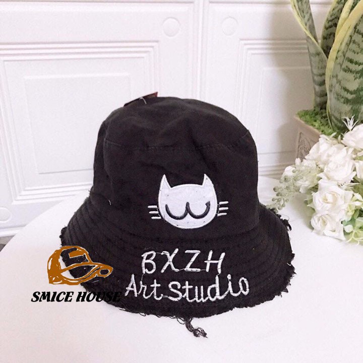 NÓN BUCKET VIỀN RÁCH ART STUDIO