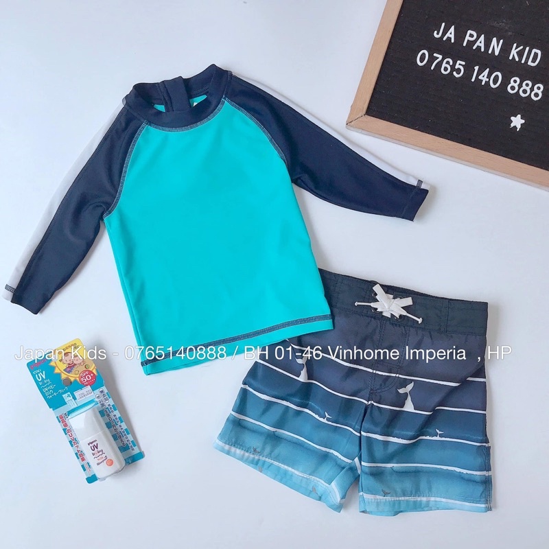 Bộ bơi dài tay cho bé trai HM, C&A, Zara,..