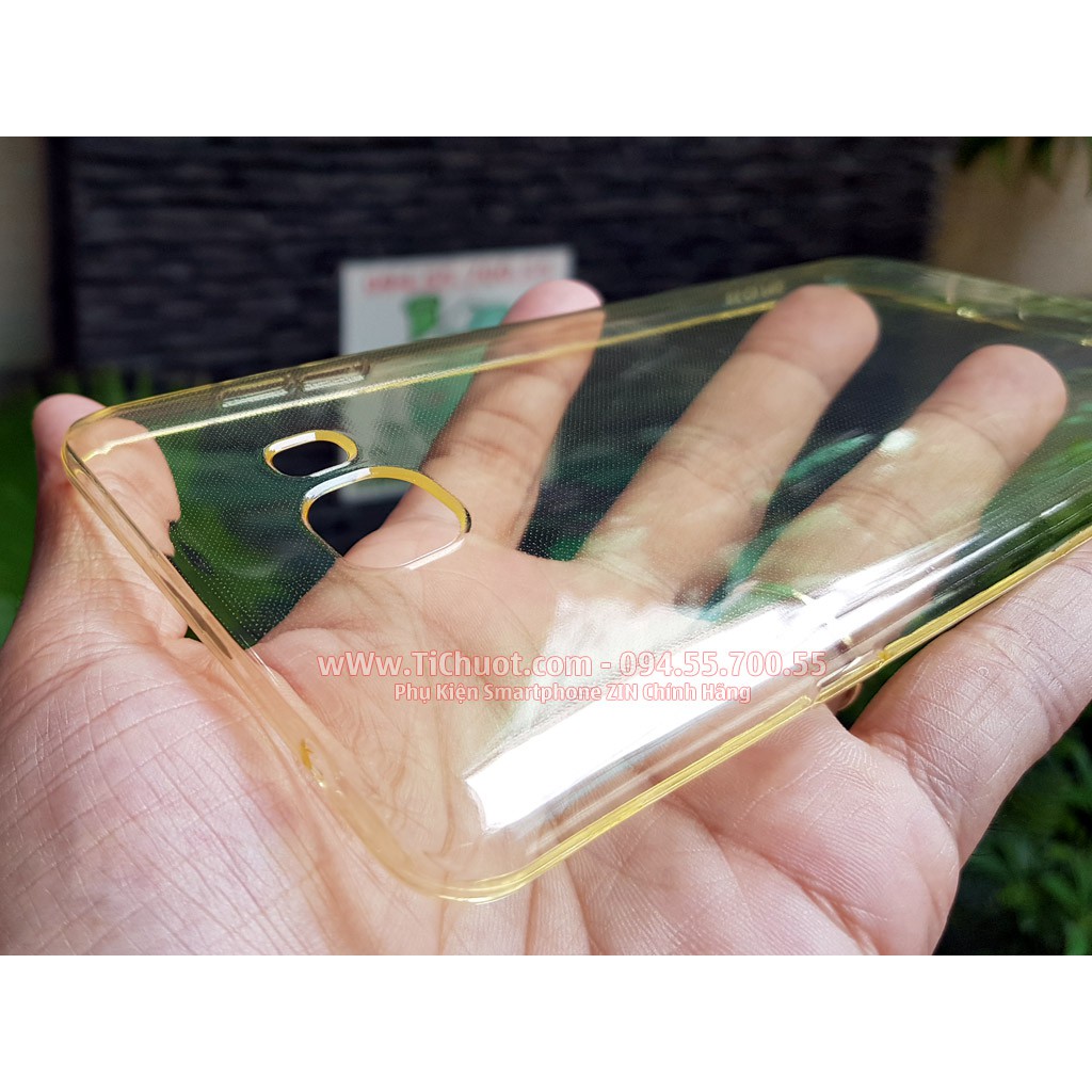 [Loại Tốt] Ốp lưng Samsung C9 Pro Silicon Vàng Nhạt Trong Suốt