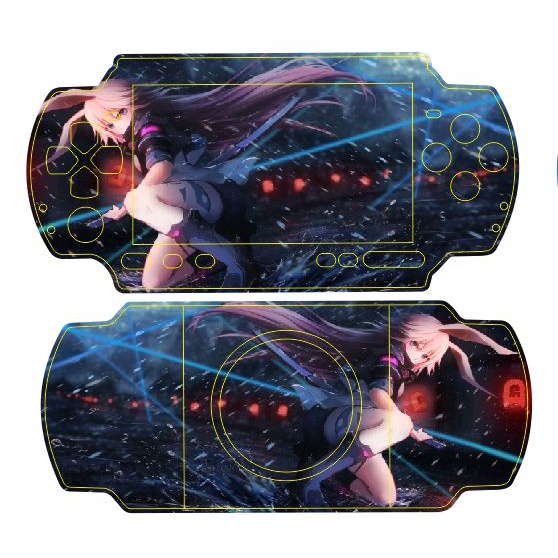Skin Decal Dán Máy Game Psp 1k - 2k -3k - Anime Girls