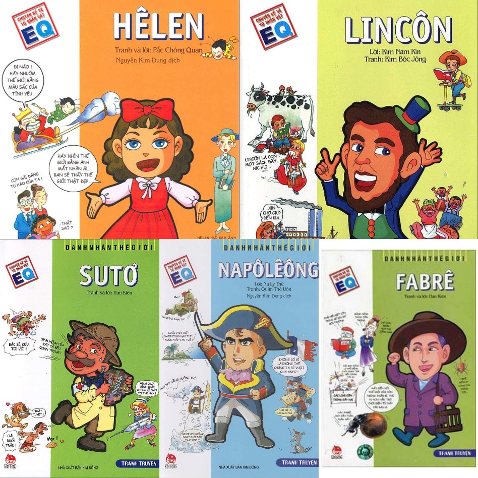 Sach Combo Truyện Tranh Comic Danh Nhan Thế Giới Kim đồng Muazii