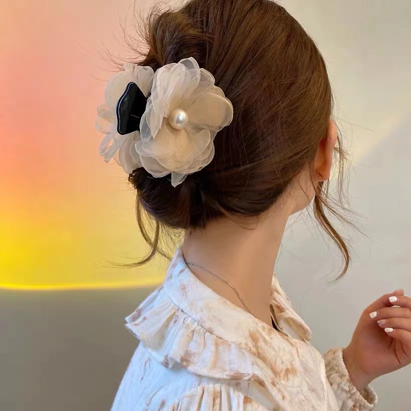 Kẹp Tóc Hình Hoa Hồng Dễ Thương Cho Nữ