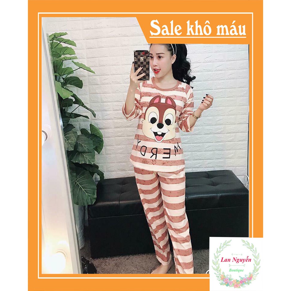 BÁN SỈ BỘ NGỦ ÁO CỘC QUẦN CỘC HOẠT HÌNH KHÔNG CHỌN MÀU CHO NỮ