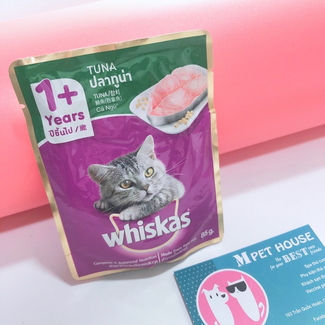 Pate mèo / Sốt cho Mèo Whiskas 85g