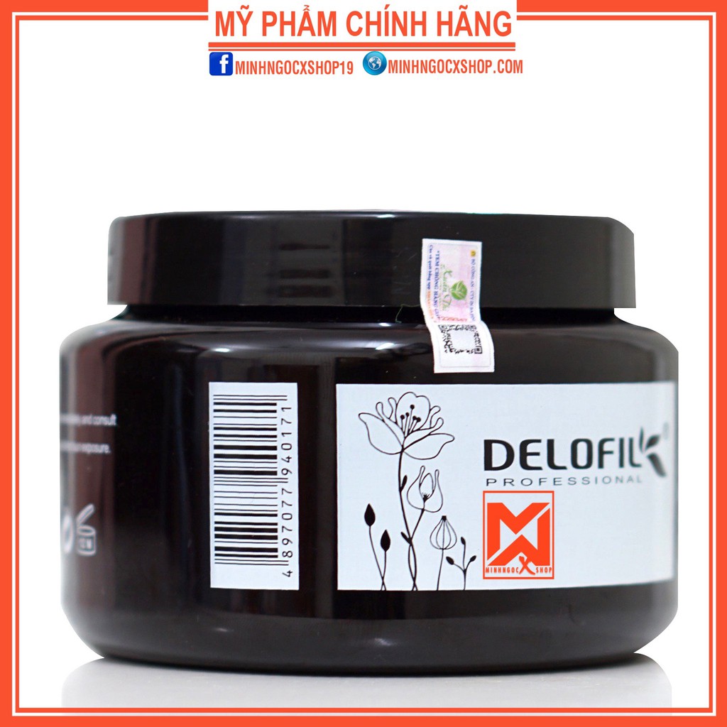 DELOFIL KEM Ủ TÓC - Ủ TÓC DELOFIL ARGANOIL PROTEIN DẠNG HŨ 500ML