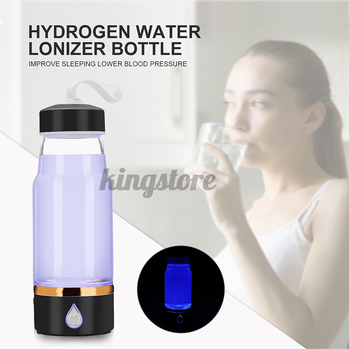 380ml Hydrogen Water Generator 380ml rechargeable negative ion high concentration hydrogen-rich water cup 380ml rechargeable negative ion high concentration hydrogen-rich water cup