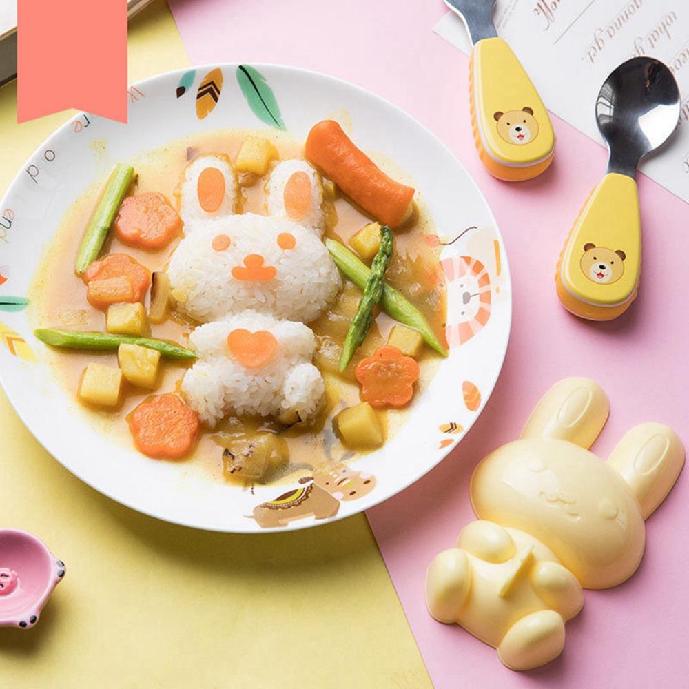 Khuôn Làm Sushi Hình Hoạt Hình Tái Sử Dụng Tiện Lợi Dành Cho Trẻ Em