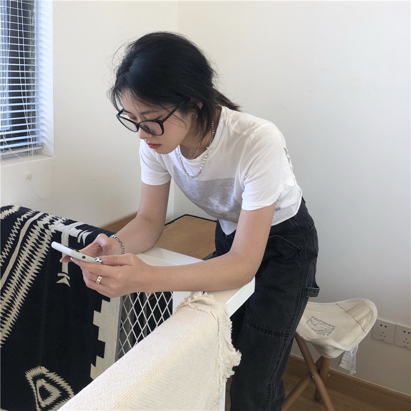 Áo thun NZN tay ngắn cổ tròn thời trang mùa hè xinh xắn trẻ trung dành cho nữ