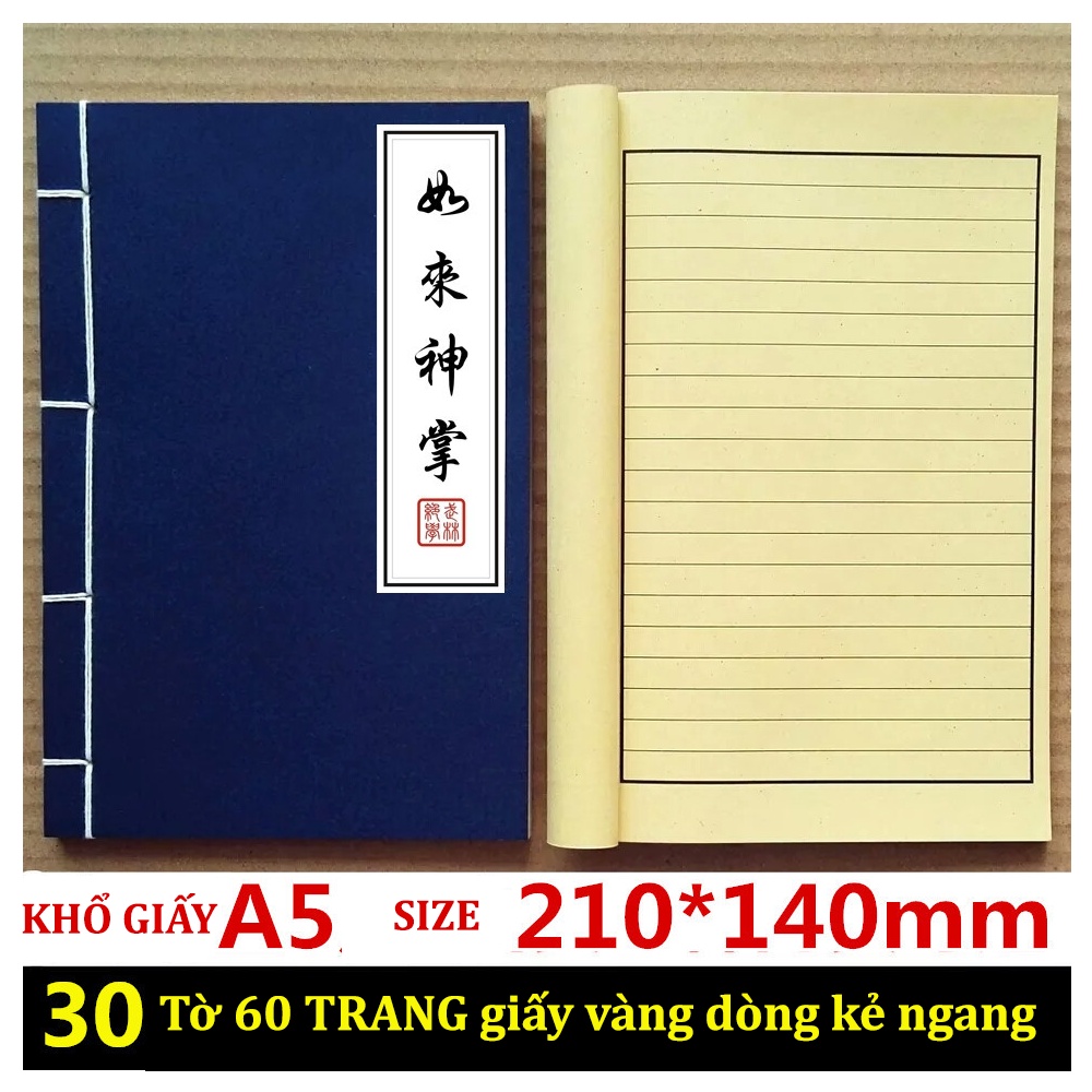 Vở Kiếm Hiệp Bí Kíp Võ Công Sổ Tay Thư Pháp Cổ Trang Có Dòng Kẻ Phong Cách Trung Hoa 120 trang