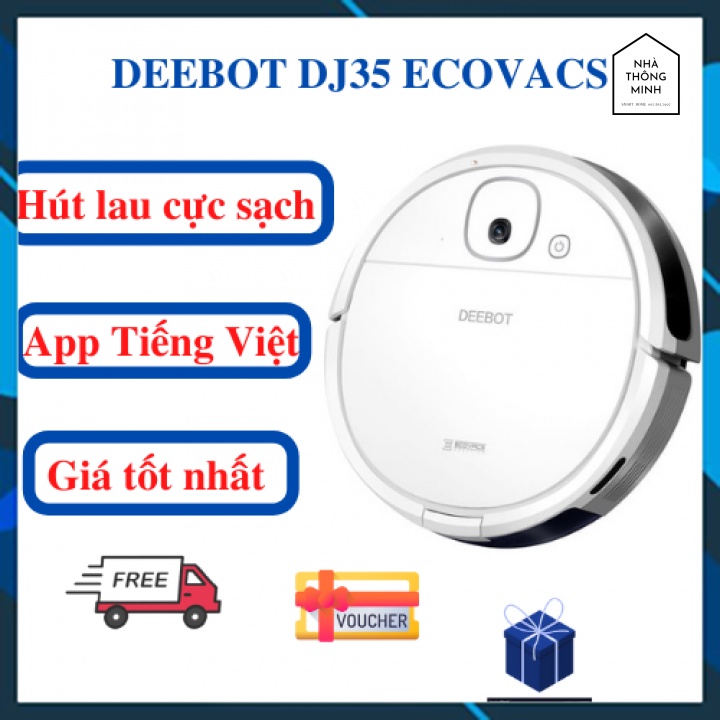 Robot Hút Bụi Lau Nhà Ecovacs DEEBOT DJ35  - Hàng mới nguyên seal 2021