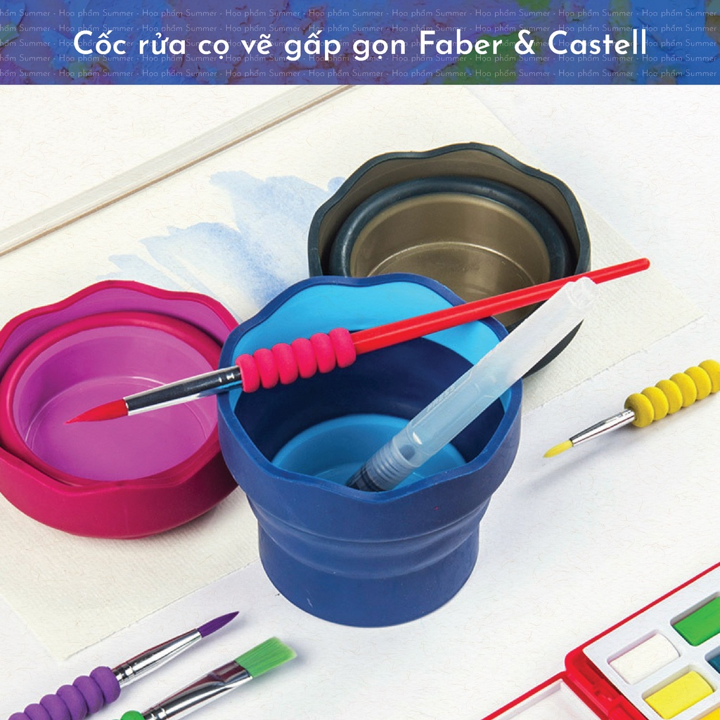 Cốc rửa cọ gấp gọn Faber & Castell