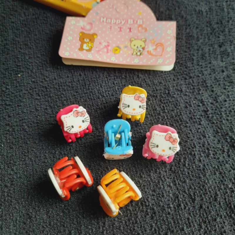 Túi 6 kẹp tóc nhí cho bé 1cm