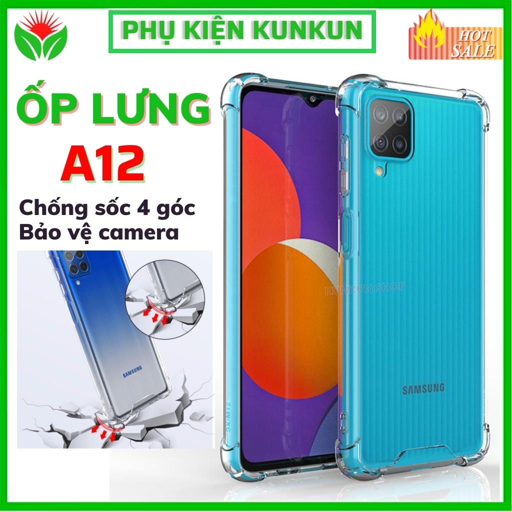 Ốp lưng Samsung A12 - Dẻo -Trong suốt - lâu ố vàng - Bảo vệ Camera không bị trầy xước - Chất liệu TPU cao cấp.