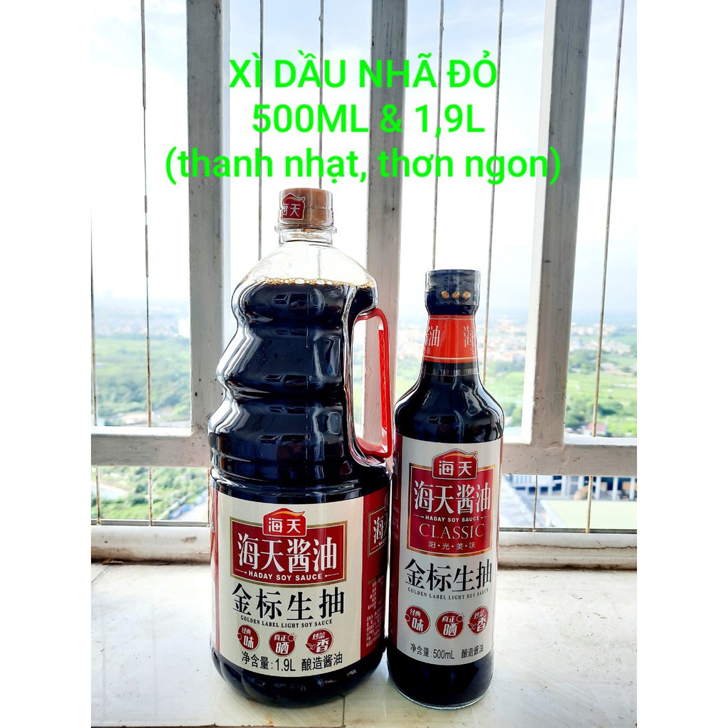 Xì Dầu Nhãn Đỏ Hải Thiên 500ml