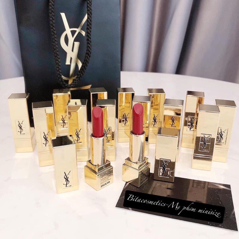 Son Thỏi Ysl minisize màu 1966 mới nhất tone đỏ cam gạch