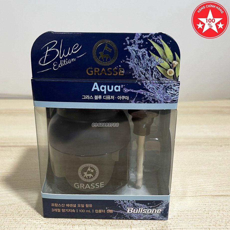 Grasse Aqua Blue nước hoa xe hơi cao cấp nội địa Hàn Quốc (Made In Korea) - Hương thơm sóng biển