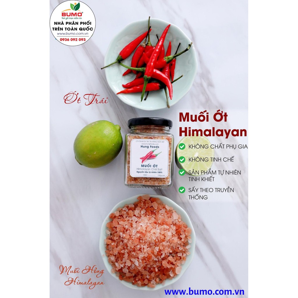 Muối Ớt - Làm từ muối hồng Himalaya