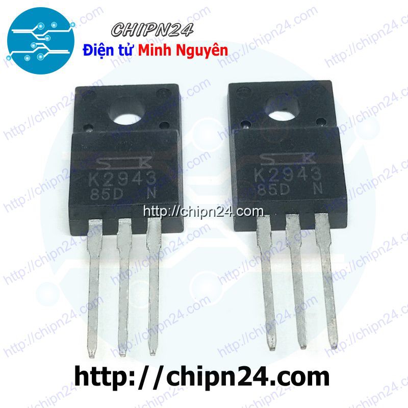 [1 CON] Mosfet K2943 TO-220F 12A 900V Kênh N (2SK2943 2943)