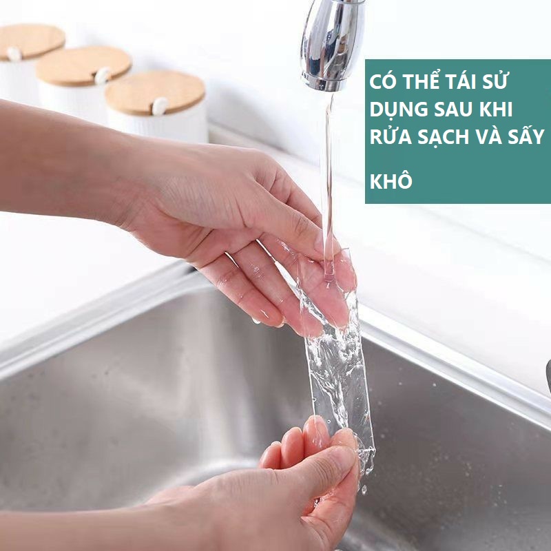 Băng dính 2 mặt siêu dính trong suốt, băng keo nano đa năng có thể tái sử dụng