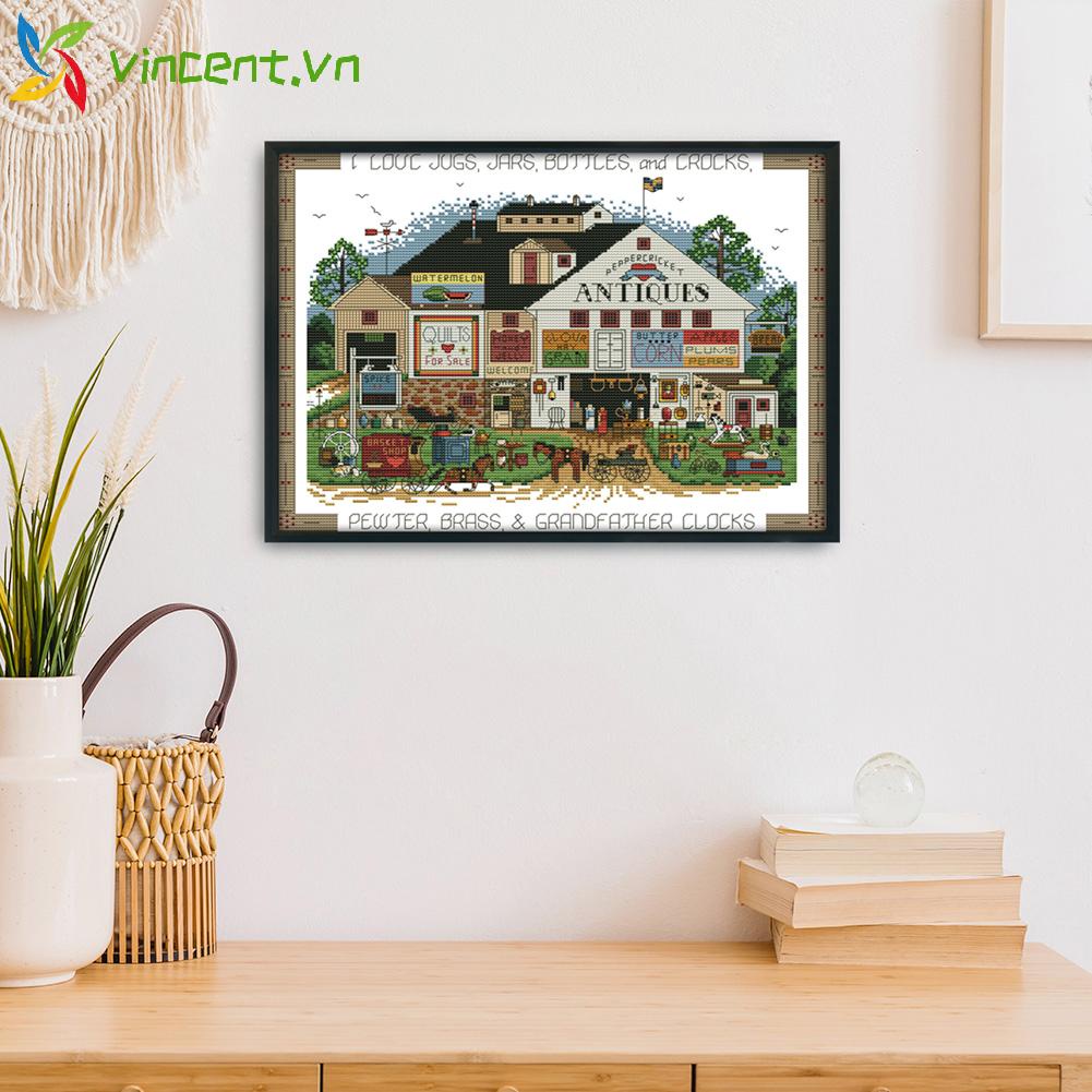 Tranh Thêu Chữ Thập 14ct Hình Phong Cảnh