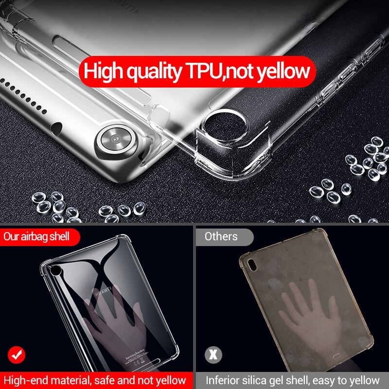 Ốp lưng silicone trong suốt dành cho máy tính bảng HuaWei M3 M5 8.4 10.8 M3 M5 lite 8.0 10.1 2 - T3 7.0 8.0 9.6