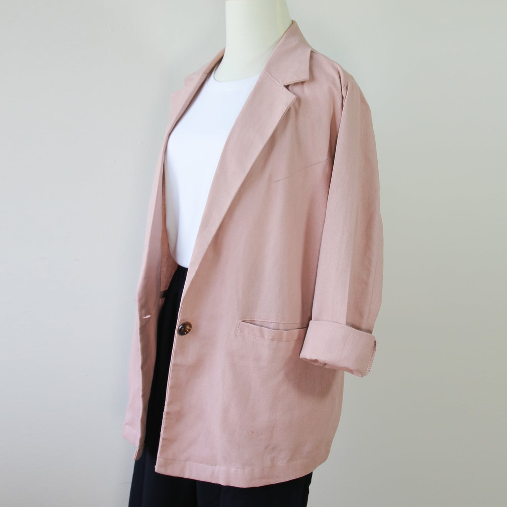 💖FREESHIP💖 Áo Khoác Blazer Linen Mùa Hè TokyoKei - Mỏng. Nhẹ - TAH125 | BigBuy360 - bigbuy360.vn
