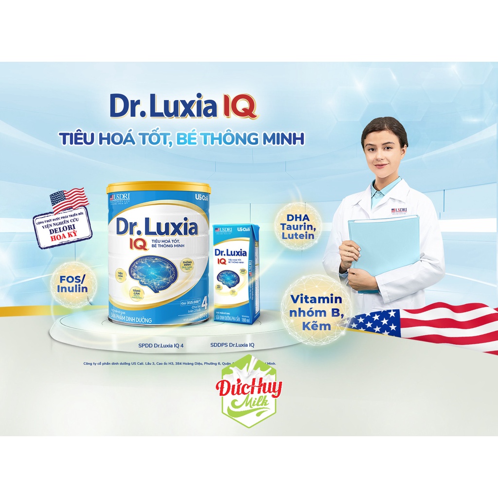 Sữa bột công thức Dr.Luxia IQ 4 900g Mới_Duchuymilk